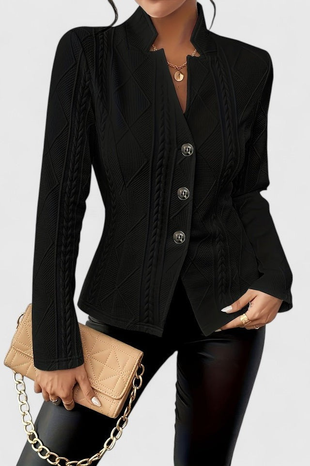Blazer em linha atemporal feminino