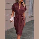 Vestido Midi Envelope feminino