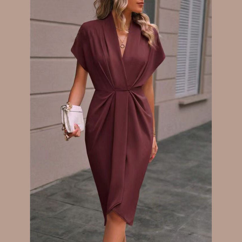 Vestido Midi Envelope feminino