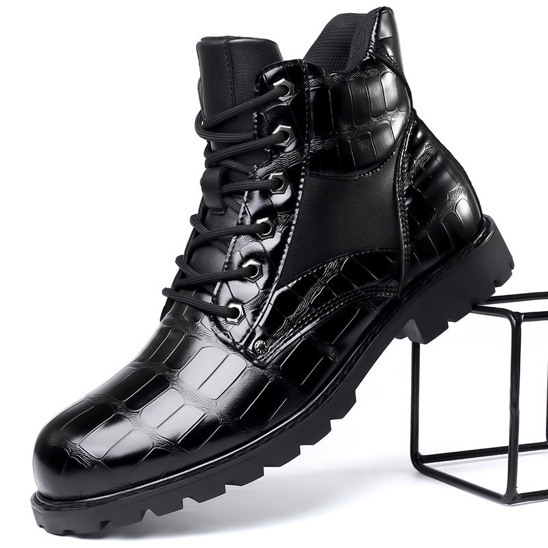 Botas em Couro de Crocodilo masculino