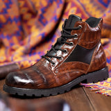 Botas em Couro de Crocodilo masculino