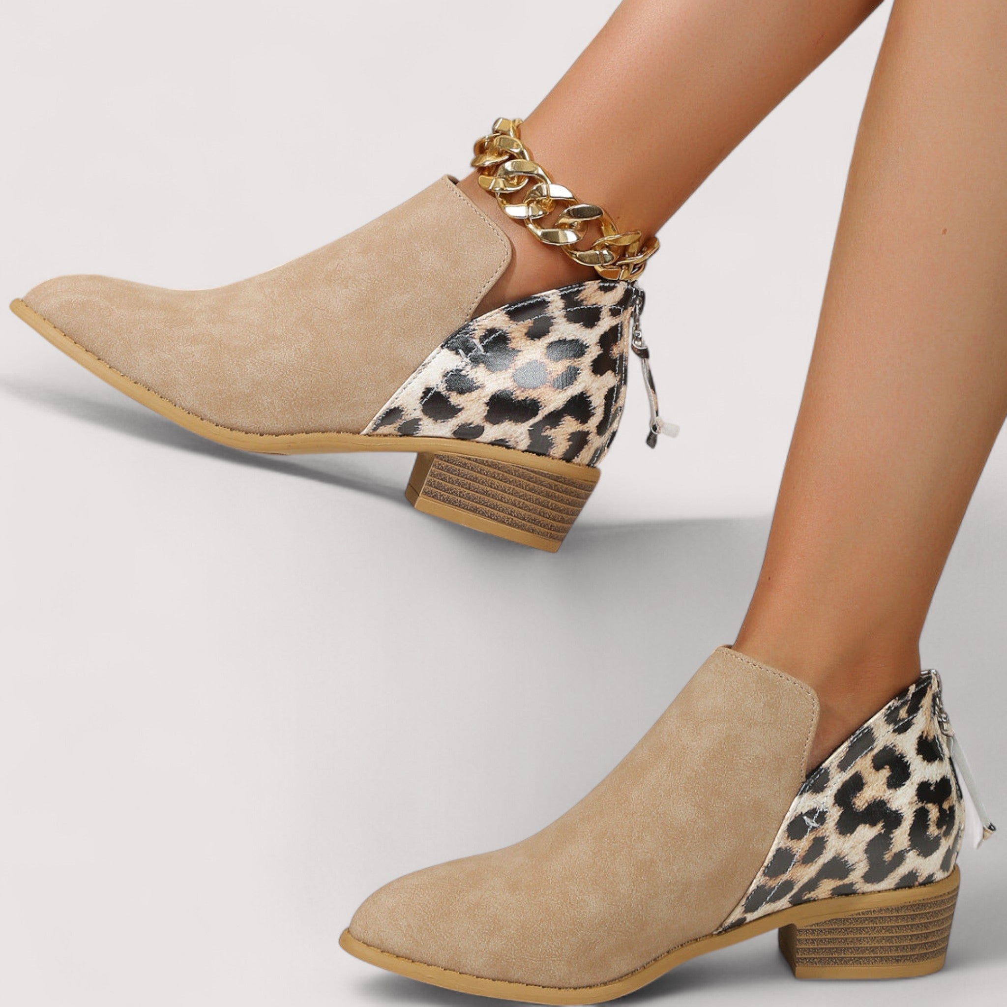 Botas de camurça elegantes feminino