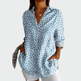 Camisa estilosa com estampa floral feminino