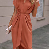 Vestido Midi Envelope feminino
