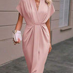 Vestido Midi Envelope feminino