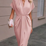 Vestido Midi Envelope feminino