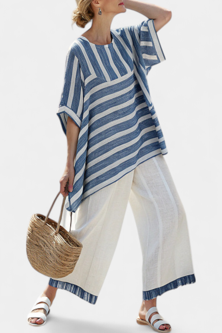 Conjunto Linho Mediterrâneo feminino