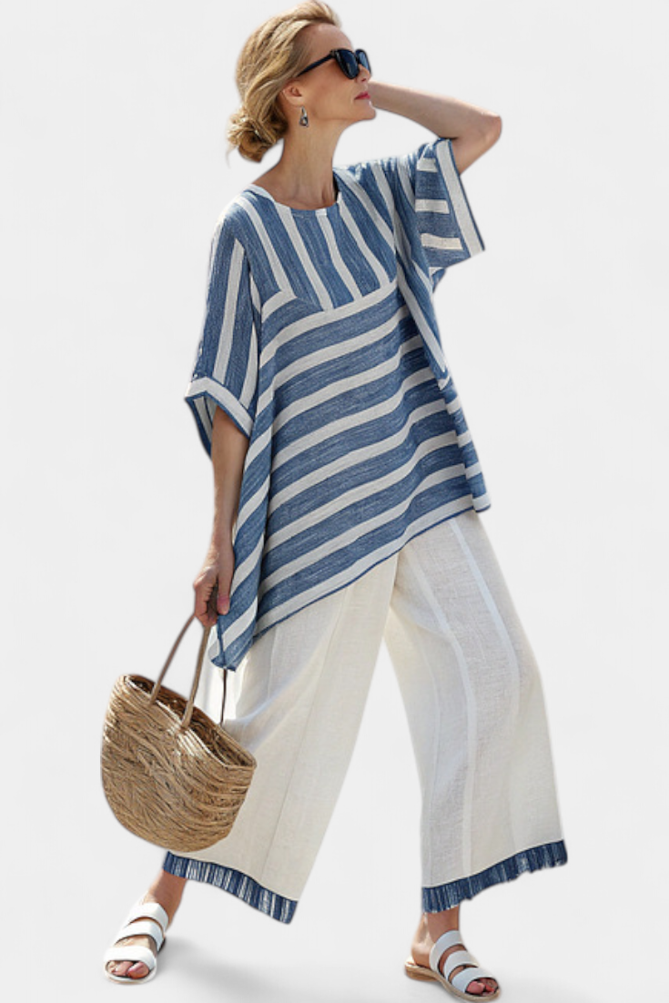 Conjunto Linho Mediterrâneo feminino