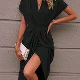 Vestido Midi Envelope feminino