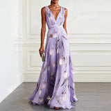 Íris – Vestido Maxi Floral Elegante