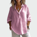 Blusa de estilo casual elegante feminino