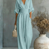 Bianca | Vestido Maxi Envolvente de Caimento Fluido
