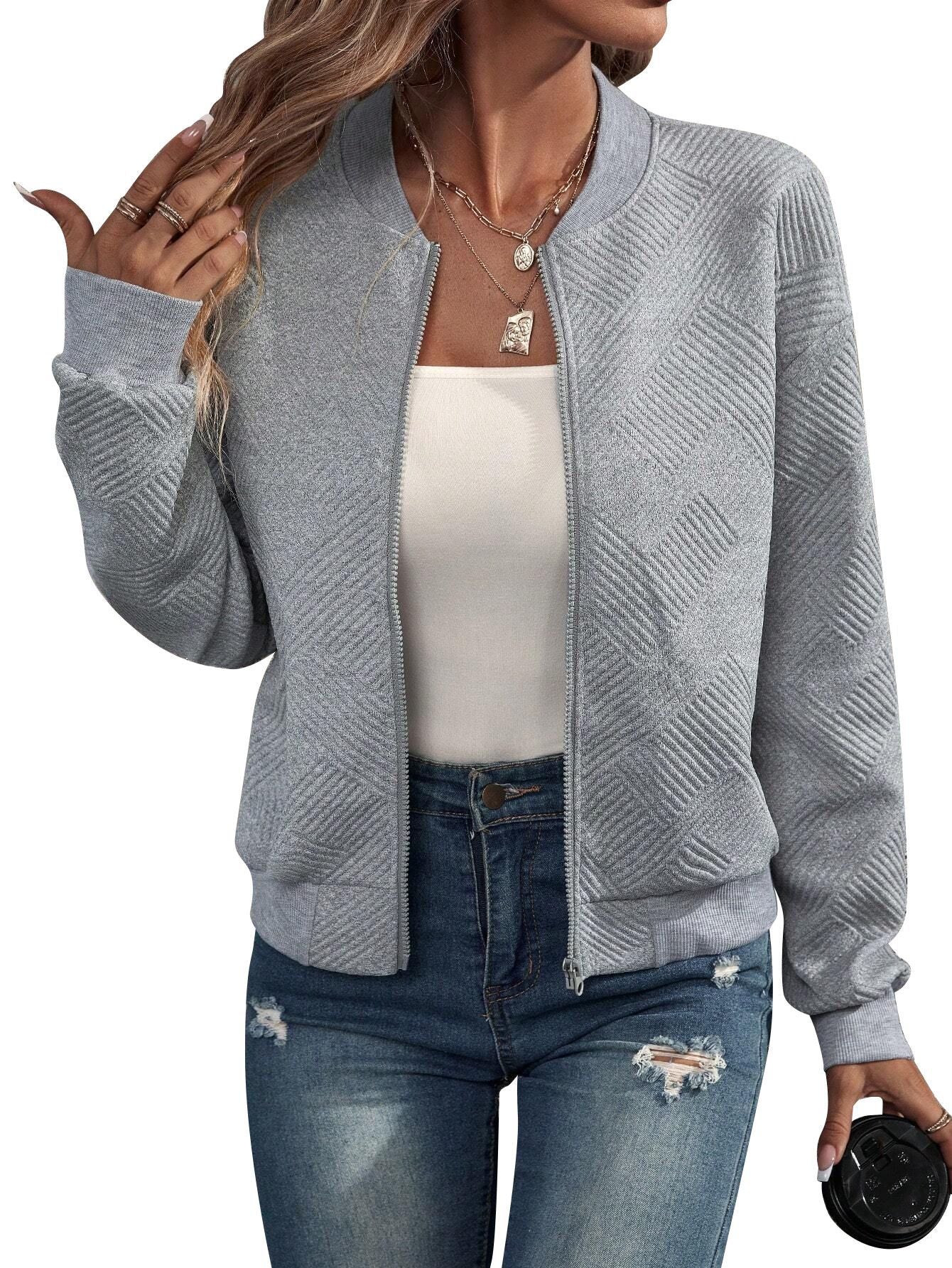 Casaco bomber estruturado feminino