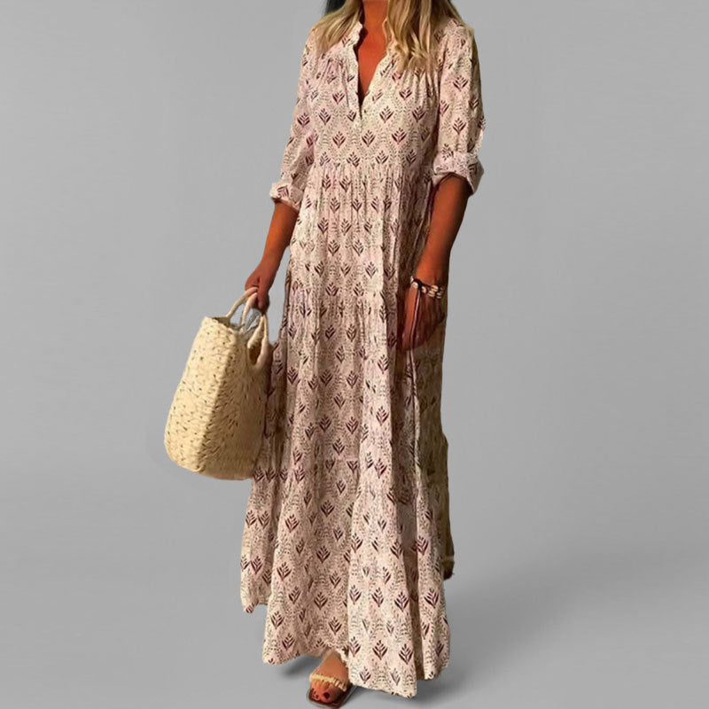 Vestido Longo Vintage feminino