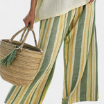 Conjunto De Linho Bambu Azeitona feminino