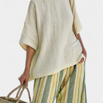 Conjunto De Linho Bambu Azeitona feminino