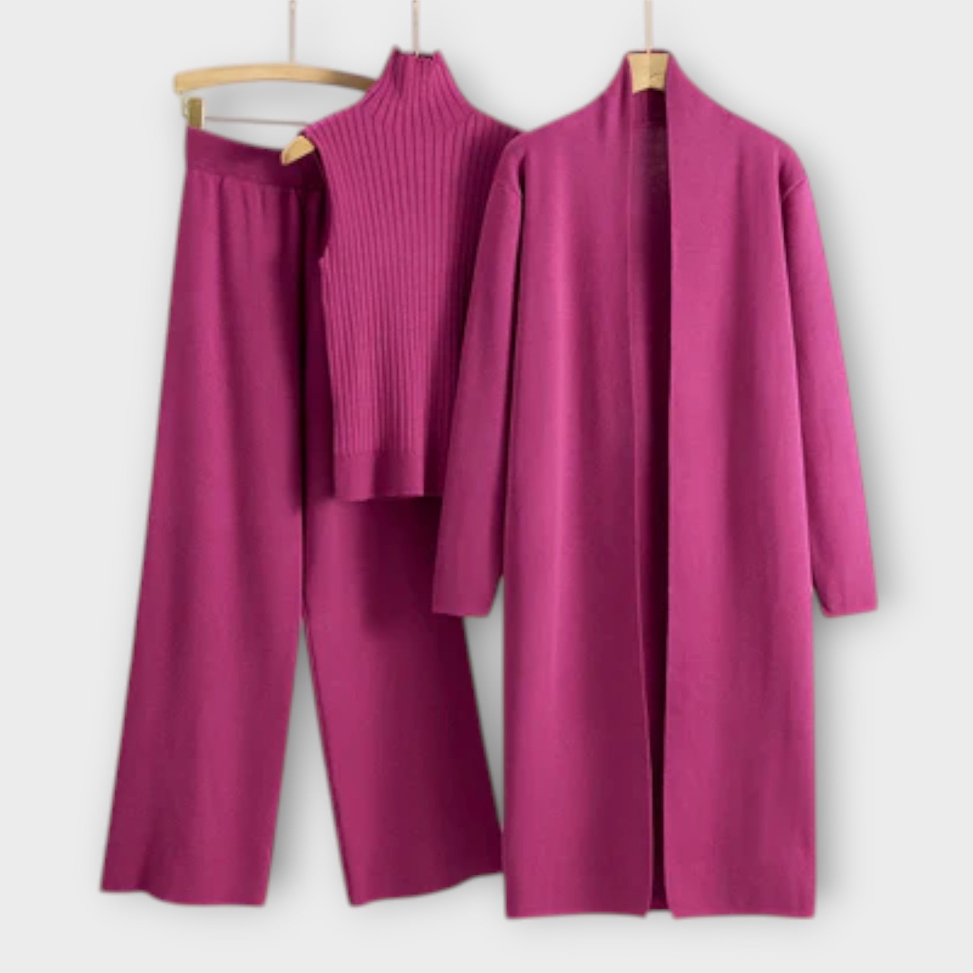 Conjunto de três peças feminino