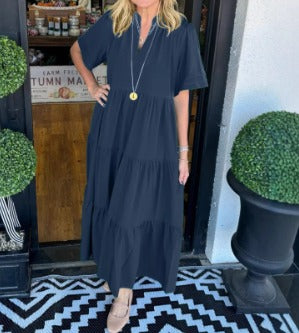 Vestido Maxi com Movimento feminino