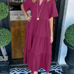 Vestido Maxi com Movimento feminino