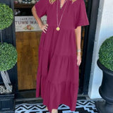 Vestido Maxi com Movimento feminino