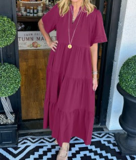 Vestido Maxi com Movimento feminino