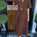 Vestido Maxi com Movimento feminino