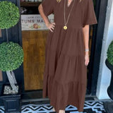 Vestido Maxi com Movimento feminino