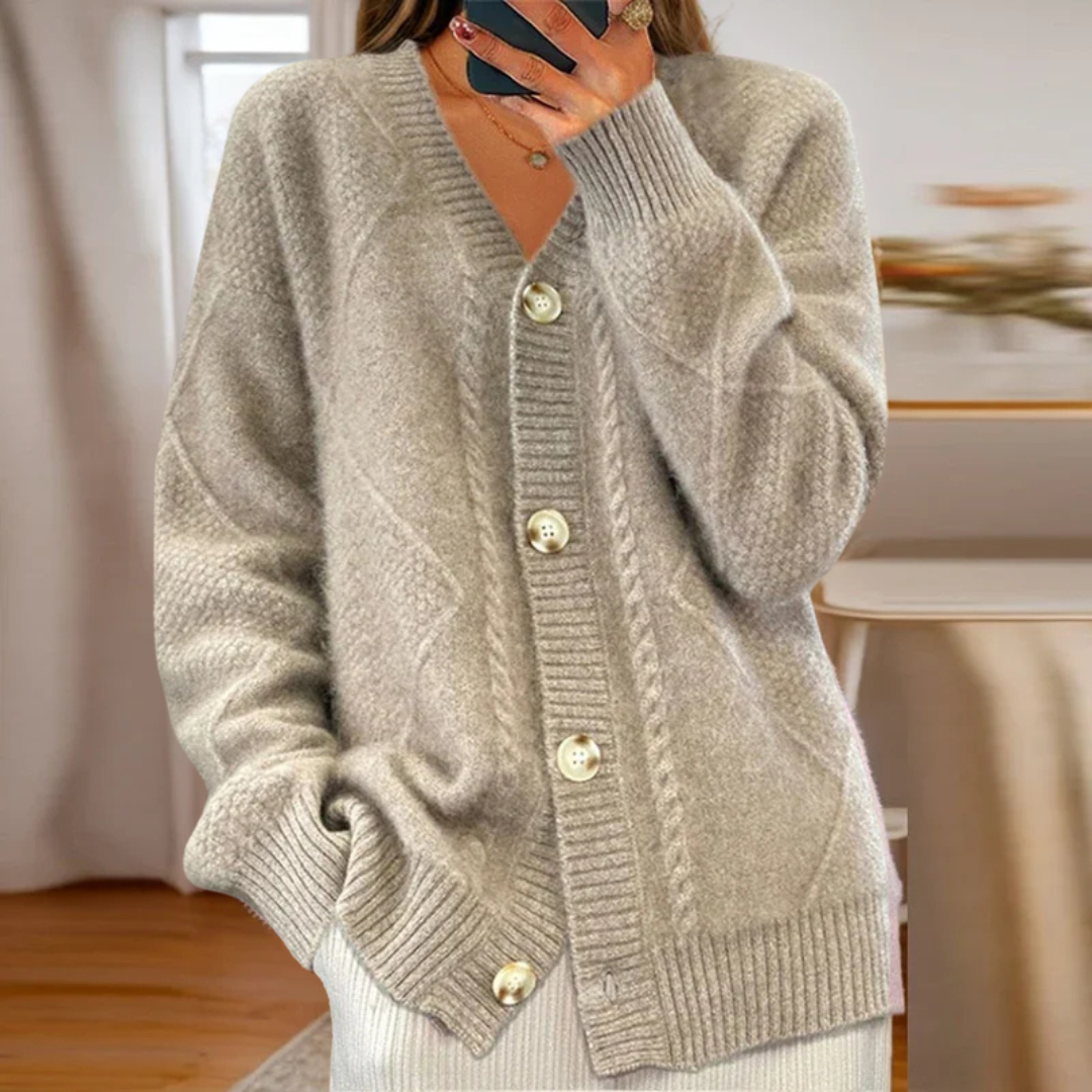 Cardigan de Malha Canelada feminino