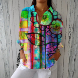 Blusa Floral Artística feminino