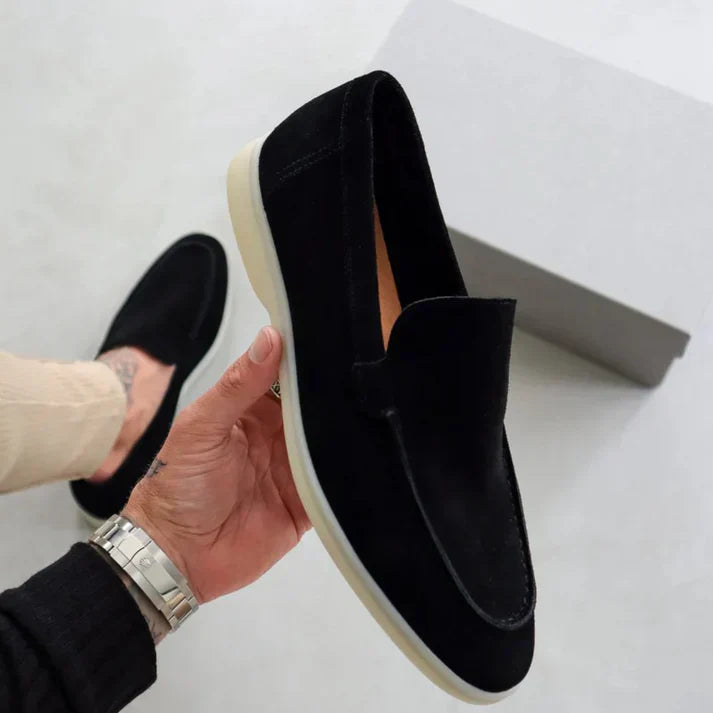 Mocassins em camurça masculino