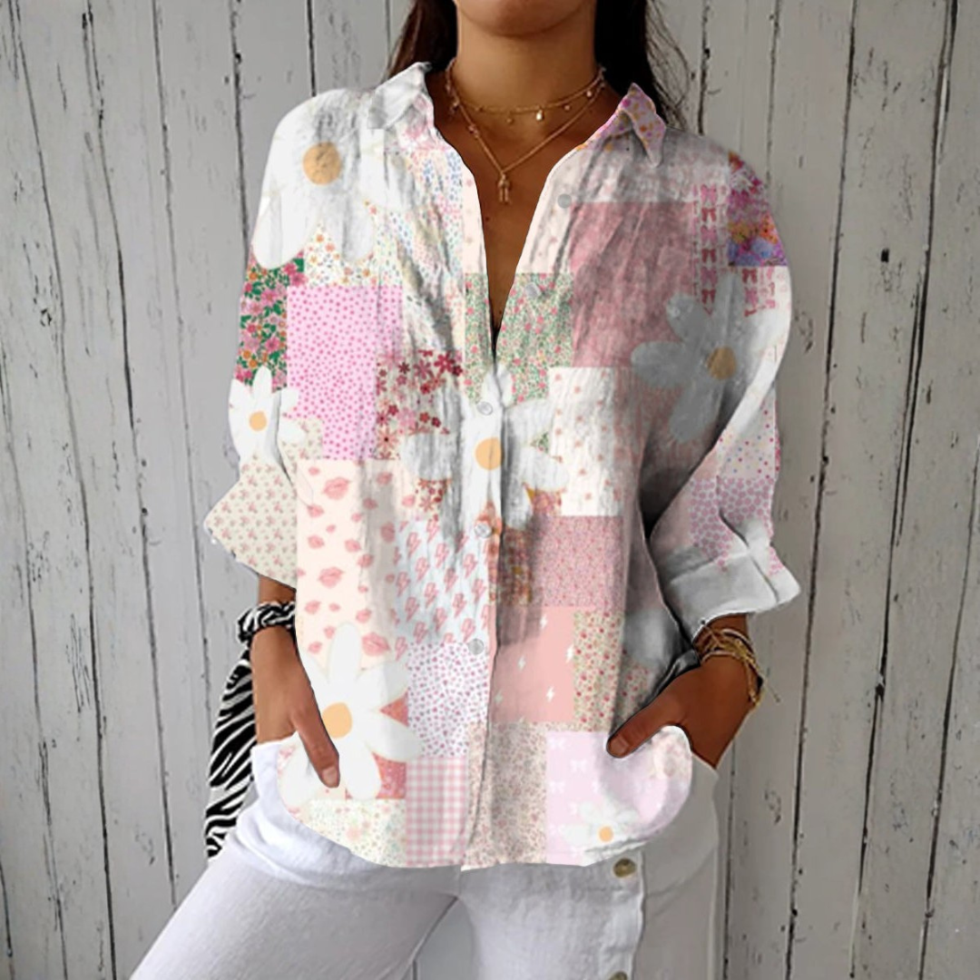 Blusa com Estampado Leve feminino