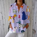 Blusa Leveza Estampa de Cães feminino