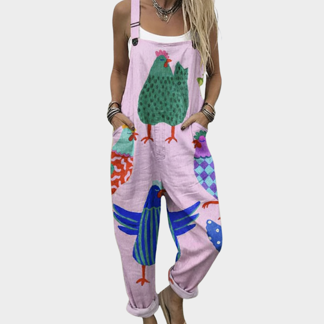 Macacão Estampado Confortável feminino