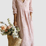 Vestido Serena Floral Midi Elegante
