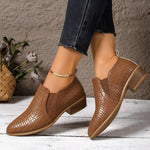 Sapatos Oxford elegantes e confortáveis feminino
