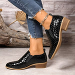 Sapatos Oxford elegantes e confortáveis feminino