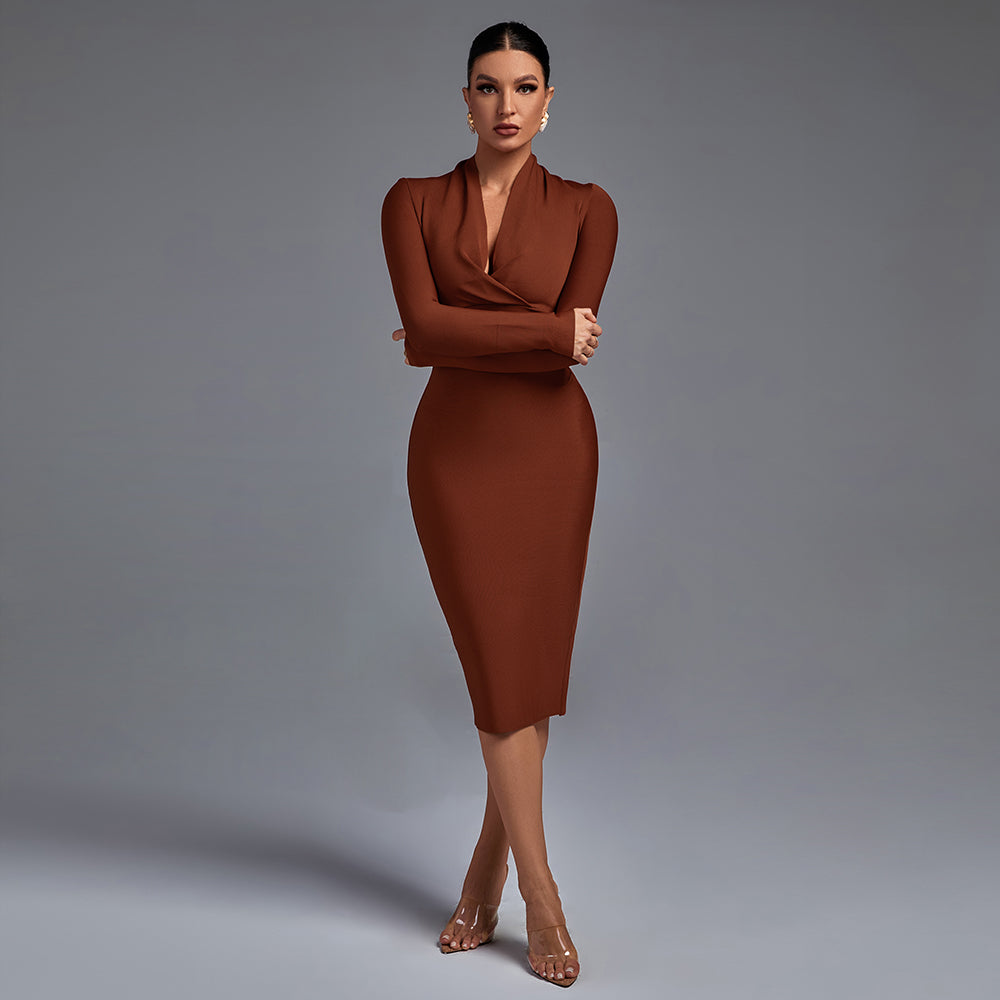 Vestido de Manga Comprida feminino
