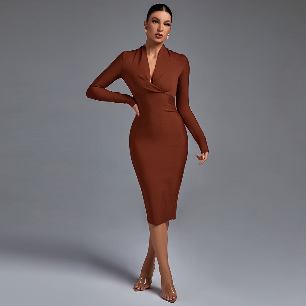 Vestido de Manga Comprida feminino