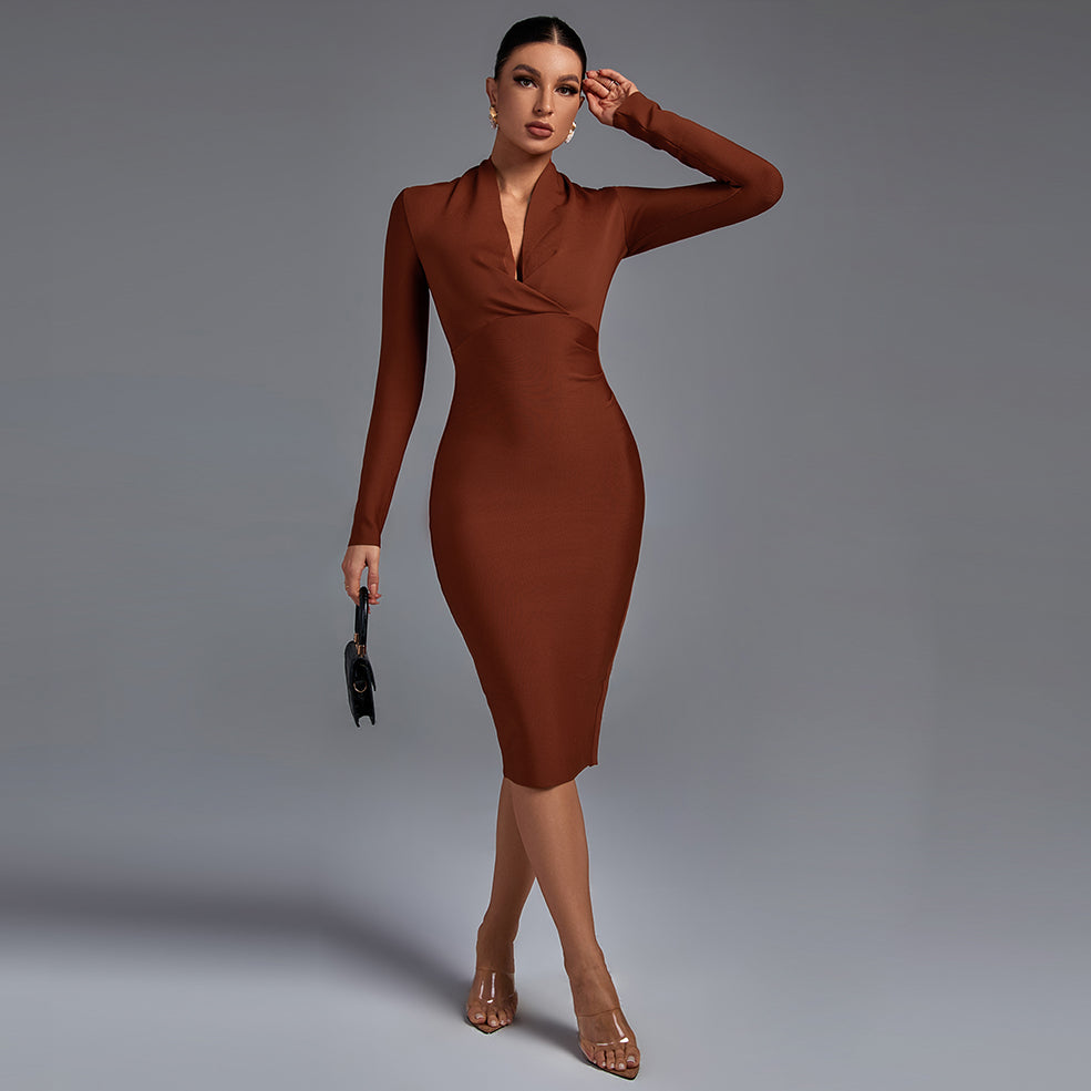 Vestido de Manga Comprida feminino