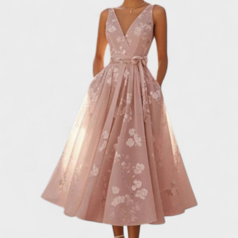 Vestido Midi Elegante feminino