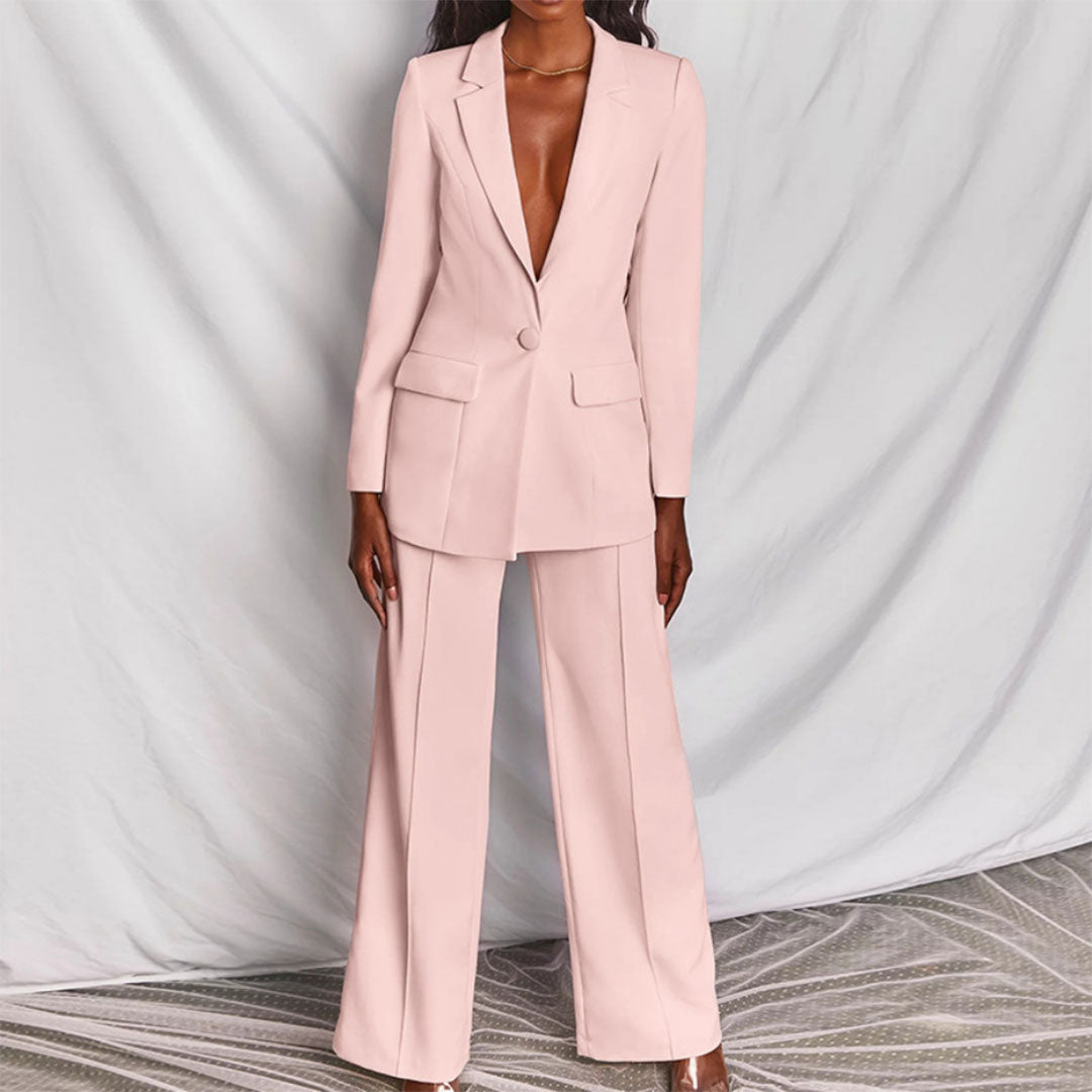 Elegante Blazer e Calças feminino
