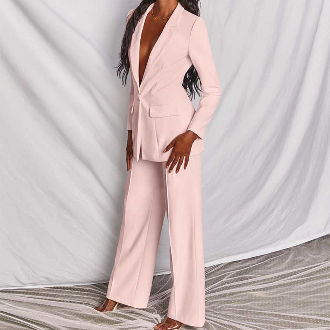 Elegante Blazer e Calças feminino