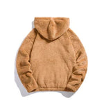Pullover de Mistura de Pelúcia - Macio masculino