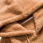 Pullover de Mistura de Pelúcia - Macio masculino
