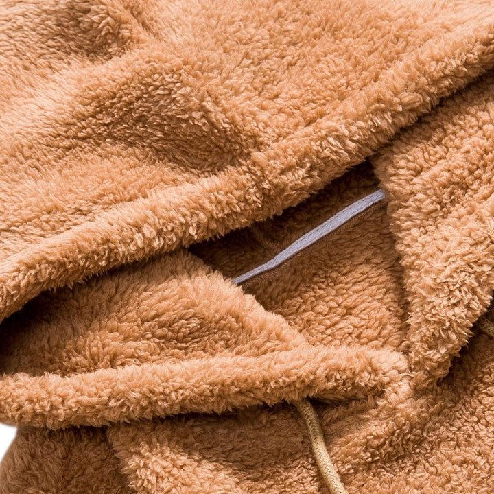 Pullover de Mistura de Pelúcia - Macio masculino
