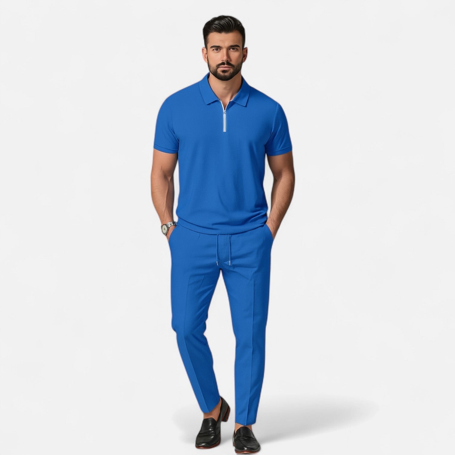 Conjunto de Polo e Calças - Coordenado masculino