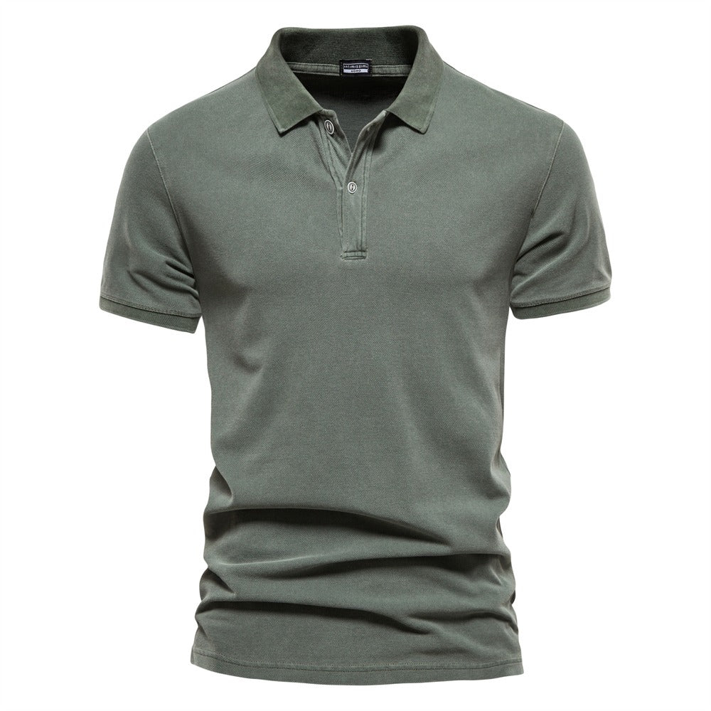 Polo - Gola Canelada Três Botões masculino