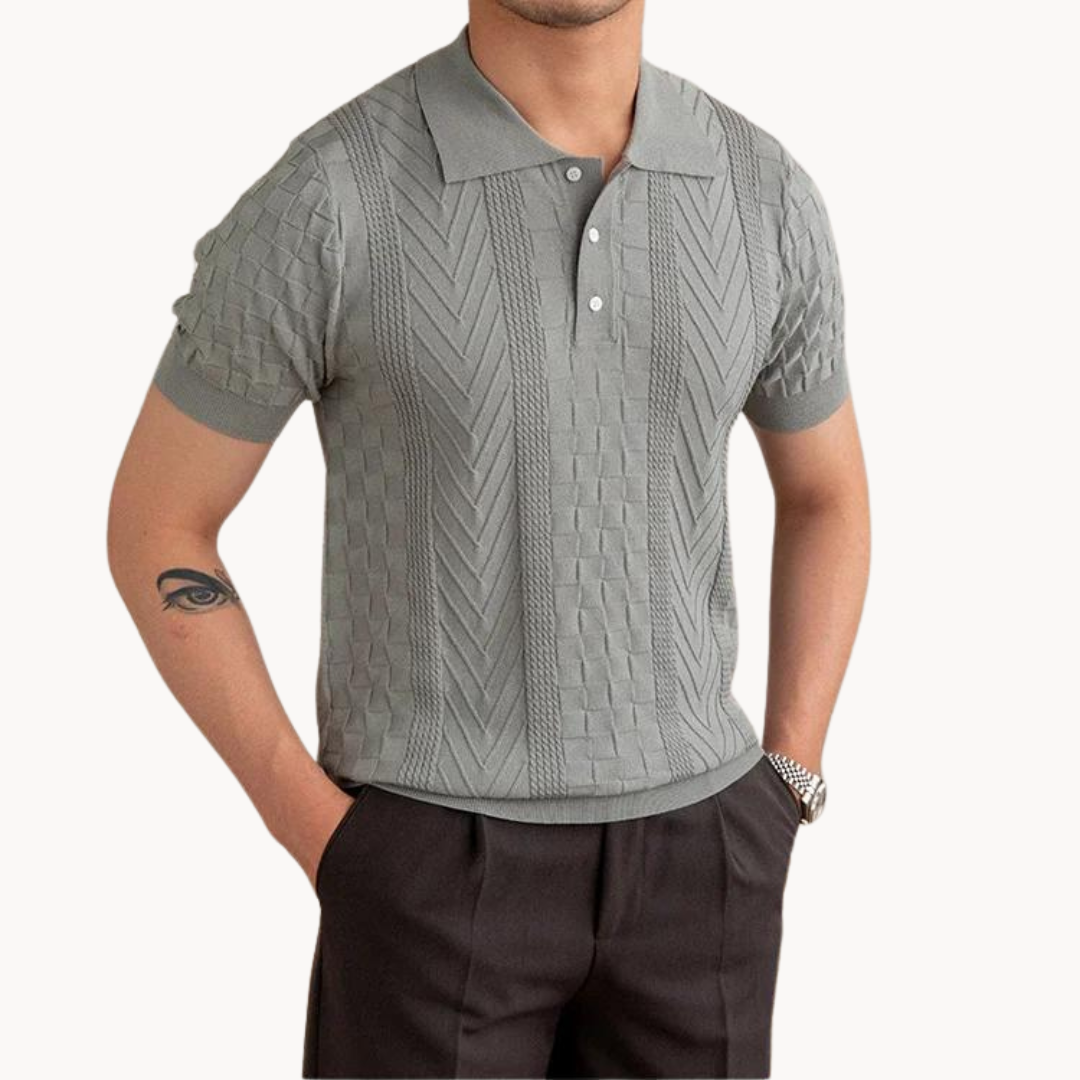 Polo - Mistura Texturizada Jacquard masculino