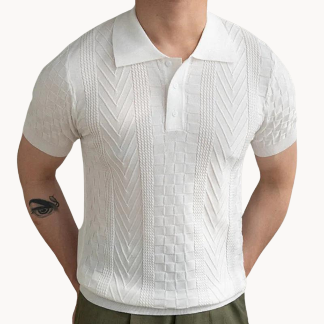 Polo - Mistura Texturizada Jacquard masculino
