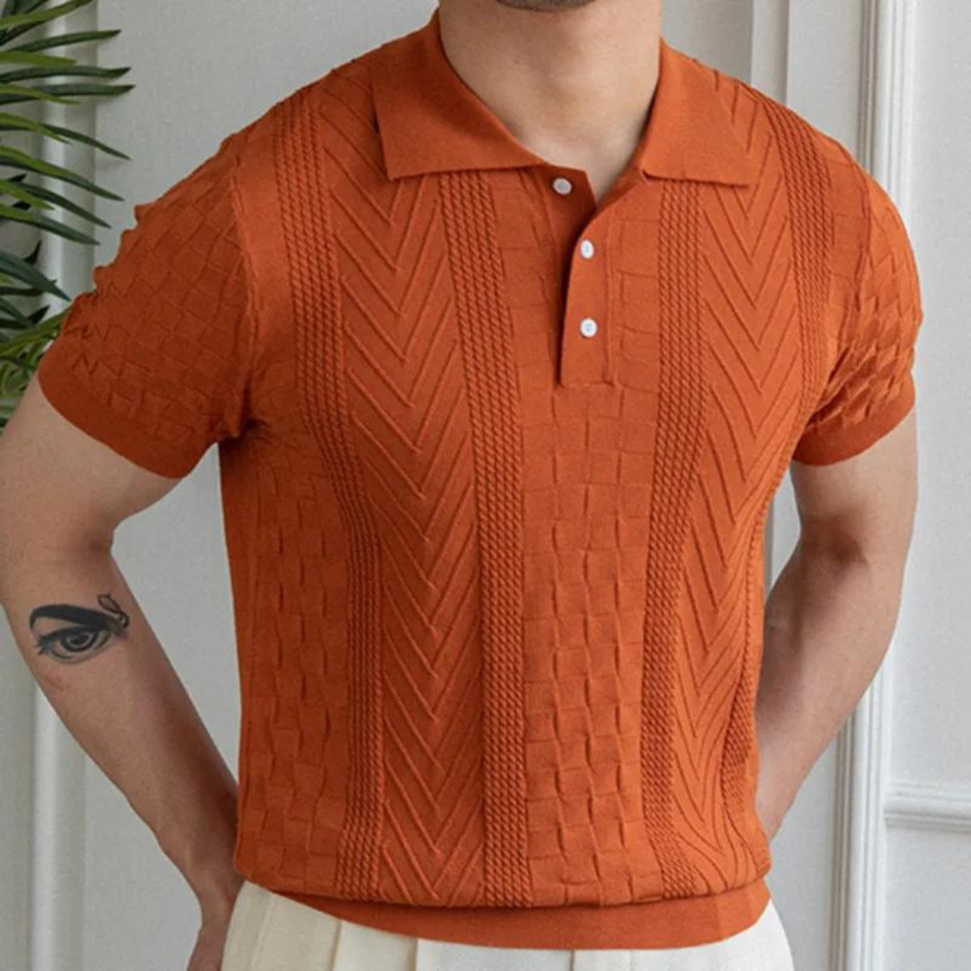 Polo - Mistura Texturizada Jacquard masculino